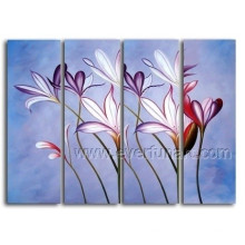 Modern Handmade Flower Oil Painting on Canvas for Living Room (FL4-109)